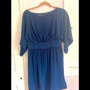 ADRIANNA PAPELL teal kimono sleeves dress- NWOT-size 8
